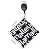 Golf Towel Golf Ball Club for Head Cleaner Golf Ball Waterproof Cleaning Towel Square Mini for w/ Retractable Keychain B