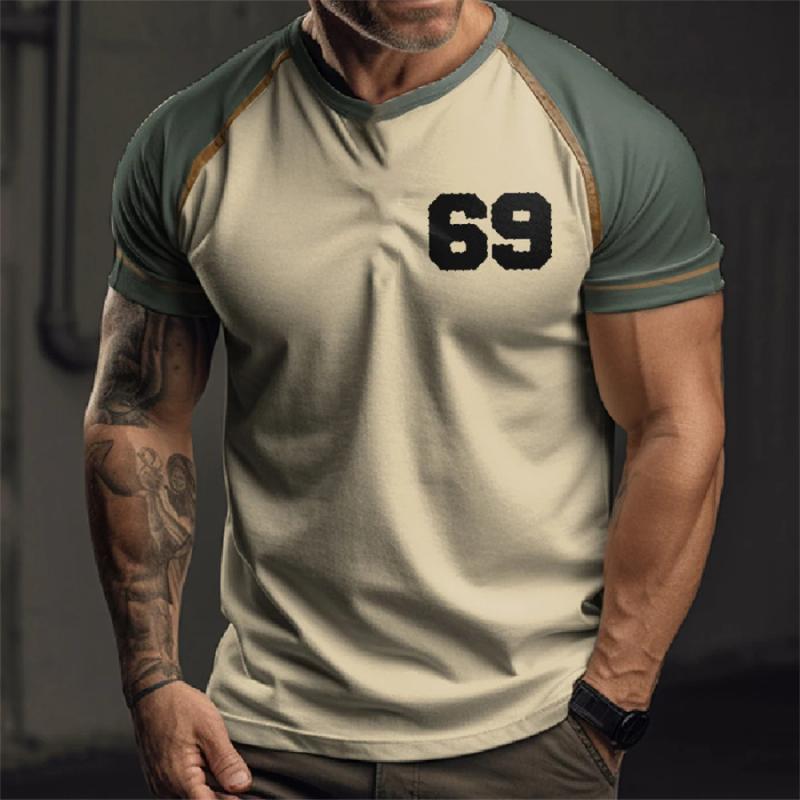 

Summer Retro Men s T Shirt Route 66 Print Casual Short Sleeve T-Shirt Fashion Streetwear Male Oversized Clothing O-Neck Pullover