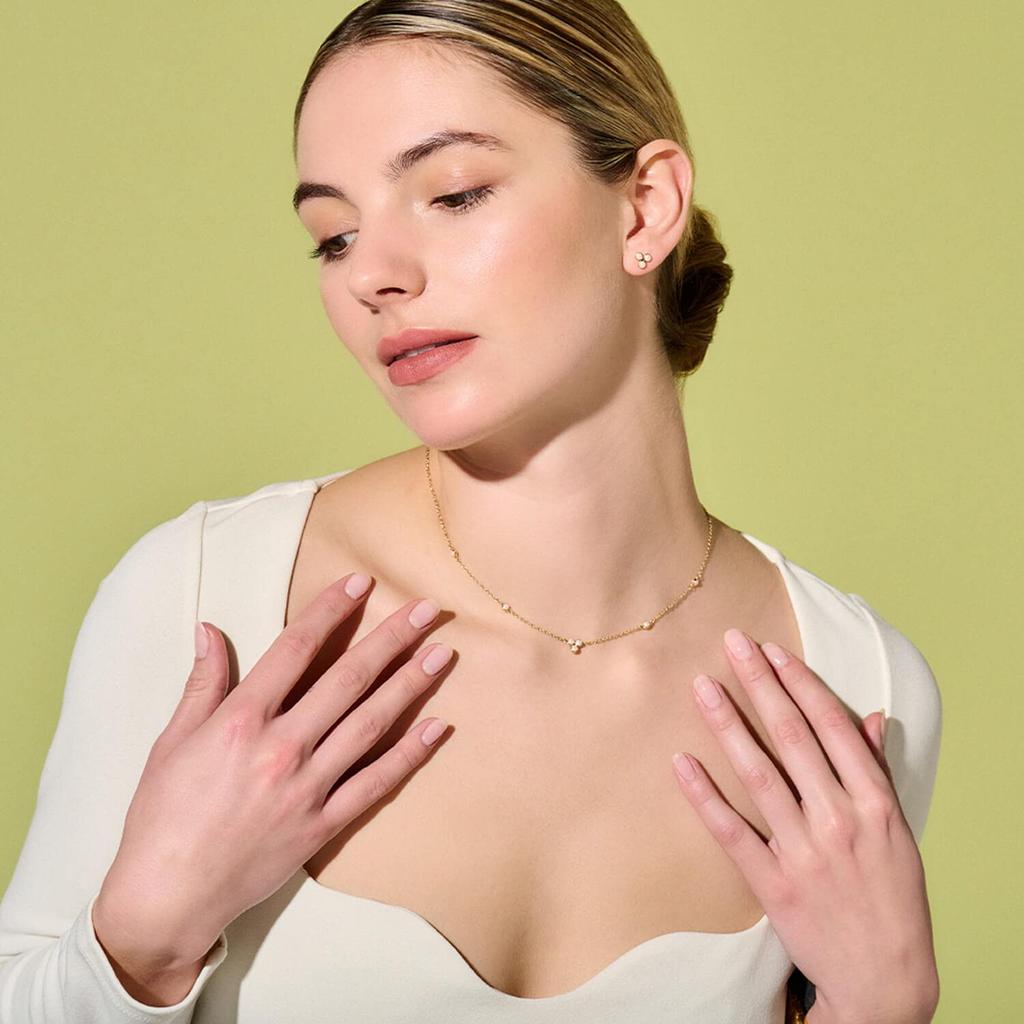 Authorized Dealer Olivia Burton Classic Pearl Cluster Gold Stud Earrings Obj24100068 [OLIVIA BURTON] Women's