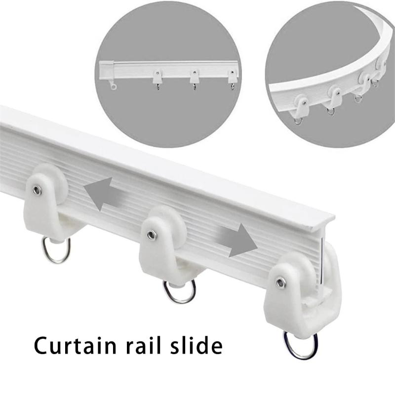 Pack of 30 Curtain Track Rollers Hook  Easy To Clean & Install Home Decors Curtain Accessory for Smooth Curtain Movement