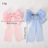 1PCS Girls Blue Pink Big Bow Ribbon Hair Clip Elegant Simple Spring Summer Hair Clip Pins Retro Headband Clips Hair Accessories