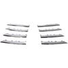 8PCS Lower Chrome Grille Trim Molding Kit For Volkswagen For VW Jetta 2005-2010 1KM898653
