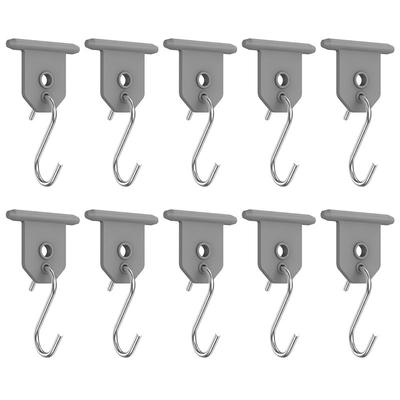 HHO-10Pcs For RV Camping Outdoor Camper Hanging Accessories Sturdy Metal Awning Hooks Party Light Hangers Hat Racks