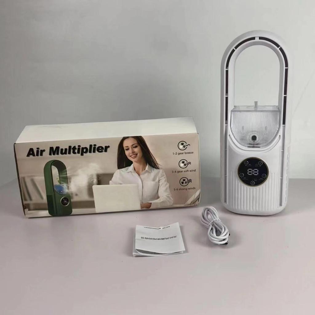 Bladeless Cold Air Fan & Humidifier - Ideal for Dorms and Offices