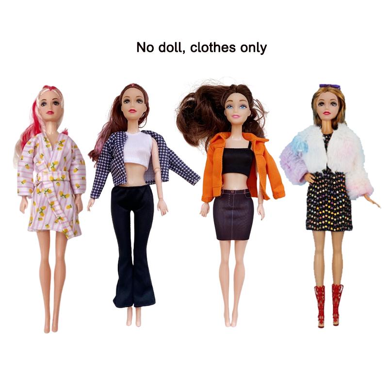 4 Sets/Pack Doll Clothes Handmade Fashion Casual Suit Outfits Coat Clothing Accessories for 11.5in/30cm Dolls Toys For Children