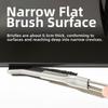 Multifunctional Crevice Cleaning Brush Stainless Steel Hard Bristle Corner Cleaning Brush Gap Scrub Brush