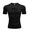 Compression T-shirt Men's Quick Drying Short Sleeved Summer Fitness Running Shirt Tight Fitting Top UFC Printed Men's Training