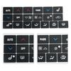 Brand New Sticker Interior 1pc A/C Black Decal Sticker High Grade Vinyl