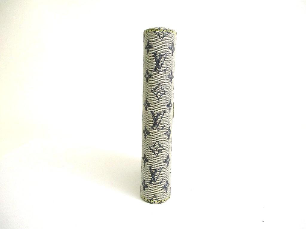Authentic LOUIS VUITTON Monogram Mini Blue Document Holders Small Ring Agenda Cover #b082 Seller refurbished