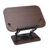 Multifunctional Book Stand Foldable Reading Display Holder with 360 Degree Rotating Base Pen Slot Elastic Page Clips