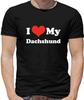 Love Dachshund T-Shirt - Cane - Cani - Cagnolino - Animali Owner - Bassotto