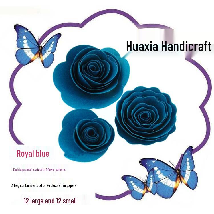 3D Multicolor Quilling Paper Flower Craft Kit: DIY Handmade Small Flower Shapes