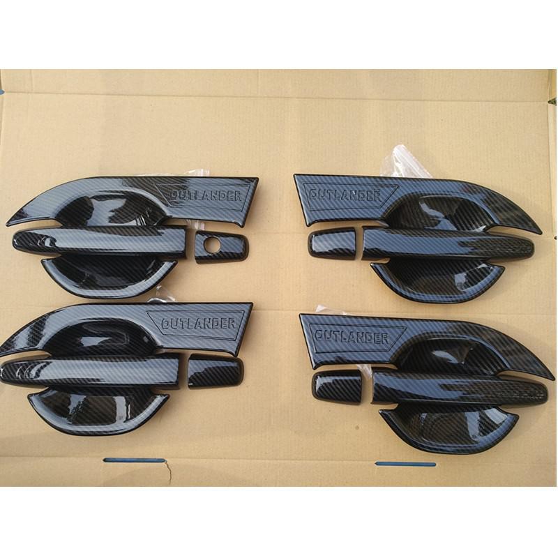 

Защитное покрытие дверной ручки из АБС-пластика с углем для автомобиля Mitsubishi Outlander 2013 г.в. without smart holeUwS