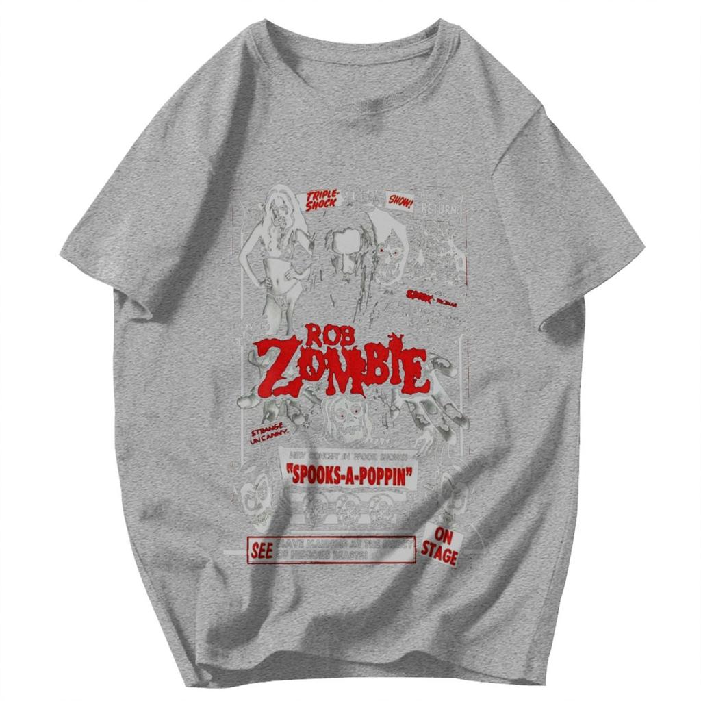 Men T Shirt Rob Zombie Vintage Art Cotton Y2K Graphic Quality Unisex Clothing T Shirts