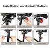 GlYO Auto Brake Sensing Bicycle Tail Light -USBRechargeable, lP66 Waterproof LED WarningLight for MTB & Road Bike Night Safety