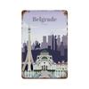 Amsterdam London Iceland Bali Travel Poster Metal  Sign Plaque Retro Plates For Club Man Cave Bar Hotel Cafe Wall Decor