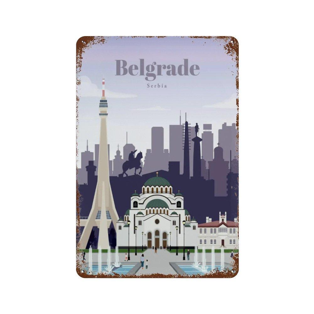 Amsterdam London Iceland Bali Travel Poster Metal  Sign Plaque Retro Plates For Club Man Cave Bar Hotel Cafe Wall Decor