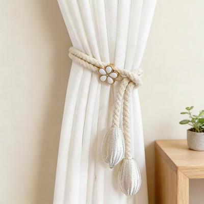 Adjustable Flower Curtain Tiebacks Minimalist Curtain Straps Curtain Buckles  Bedroom