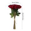 Realistic Simulation Rose Flower Real Touch Fake Flowers  Outdoor Garden Decor