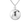 Korean version ins simple light luxury versatile necklace design sense pendant round ball sweater chain women's item jewelry