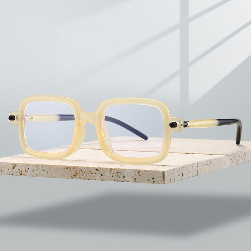 Vintage Square Optical Frames Men New Fashion Blue Light Blocking Glasses Women Trendy Punk Brand Design Deocr Eyeglasses