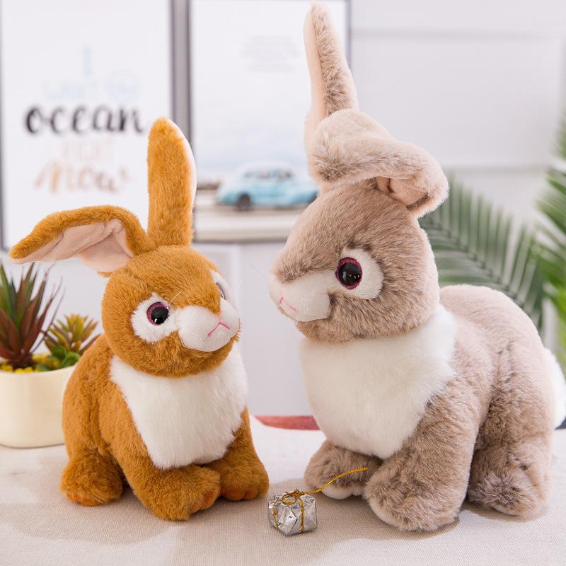 Creative Simulation Rabbit Plush Toy White Rabbit Doll Cartoon Rag Doll Children's Doll Dolls Dolls Holiday Gifts