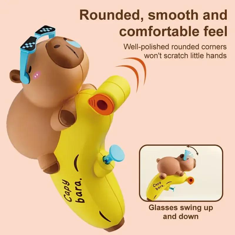 Capibala Water Fight Toy Cartoon Animal Water Fighting Beach Pool Toys Outdoor Summer Long Range Water Spray Toys For Swimming
