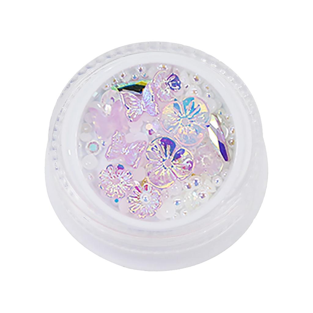 Ice Flower Butterfly Jewelry Flower Rhinestone Bead Decoration
