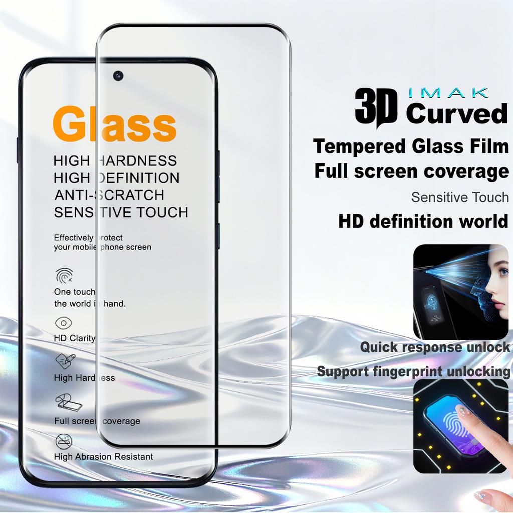 Moto Edge 70 Pro 5G Pellicola in Vetro Temperato IMAK 3D Curva Schermo Intero
