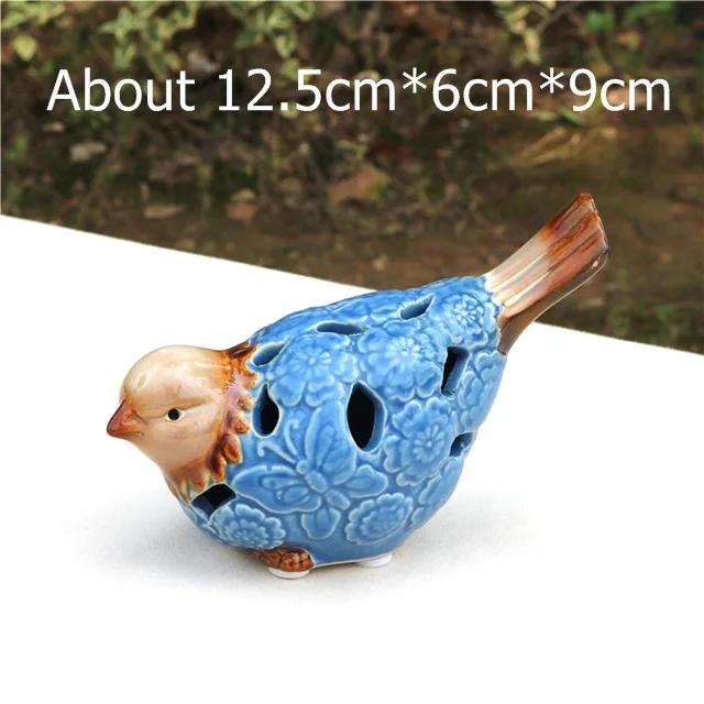 

Расписанная вручную фарфоровая фигурка пары птиц, вырезная керамическая птичка для влюбленных, миниатюрный декор, подарок, ремесло, безделушка, украшение, аксессуары M