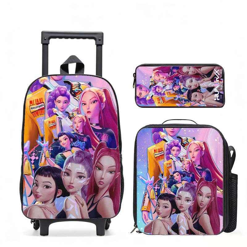 Kpop Witch Hunters Casual Backpack Digital Printing Men'S And Women'S Commuter Backpack Rod Backpack Student Bag