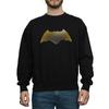 DC Comics Mens Justice League Movie Batman Logo Textured Sweatshirt