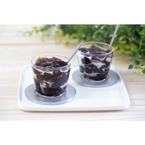 HARIO Varmebestandig Glass Puddingkopper, 200ml, Laget i Japan, PRC-20-BK, Sett med 6, Klar