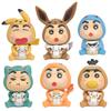 Crayon Shinchan Cosplay Pikachu Pvc Figurine With Collectible Toy For Kids And Fans