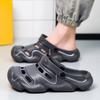 2 in 1 Fashion Men's Sandals Lightweight EVA Garden Shoes Indoor Outdoor Clogs Slippers Breathable Wading Shoes