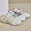 Fashion 2024High Quality Low Top Mesh Breathable Fashion Lace Up Sneakers Color Block Stitched Women's Vulcanized Shoes Zapatillas Mujer