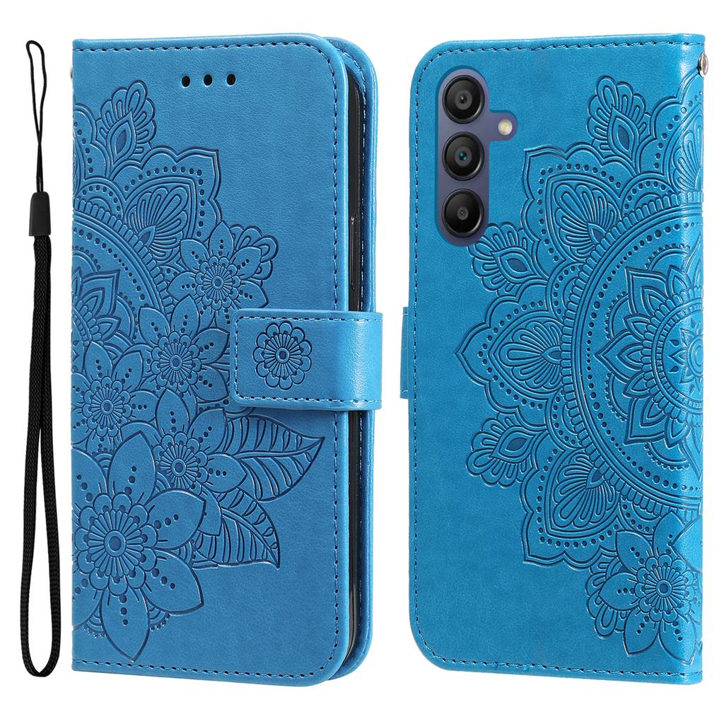 For Samsung Galaxy A17/A26 5G/A16 5G/A16 4G Case Floral Pattern PU Leather Wallet Stand Phone Cover