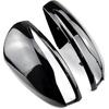 2Pcs LHD Car Side Rearview Mirror Caps Cover for Benz C E GLC Class W205 X253 W213 W222 2016- ABS Car Accessories (Glossy Black)