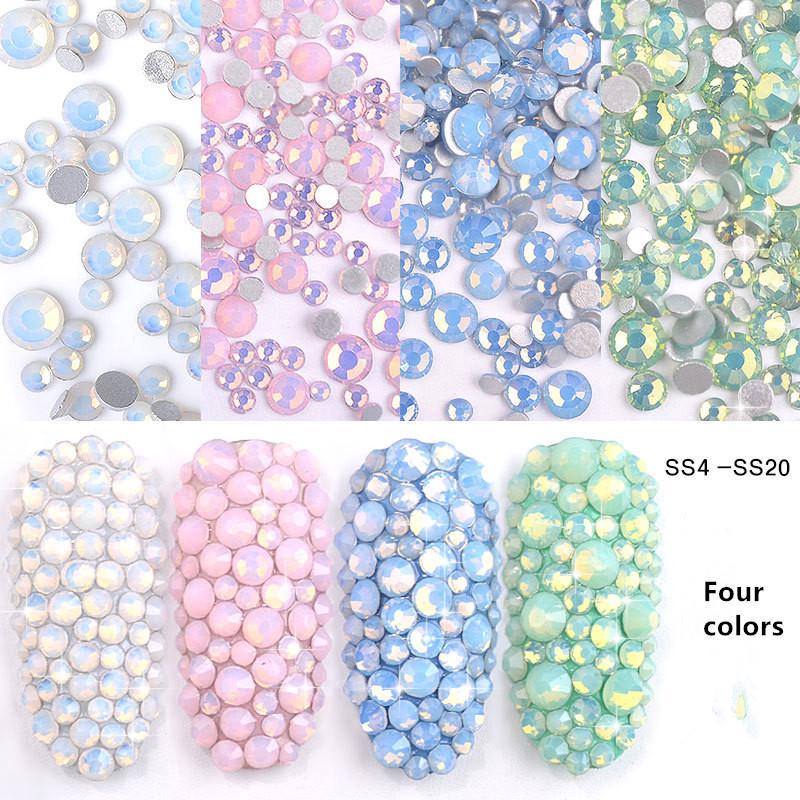 Nail Jewelry Flat Diamond Nail Diamond Glass Crystal Diamond Color Diamond Small Diamond Zircon Accessories