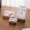 Multifunctional Card Display Stand Wooden Table Name Card Stand Portable Label Holder  Retail Shop