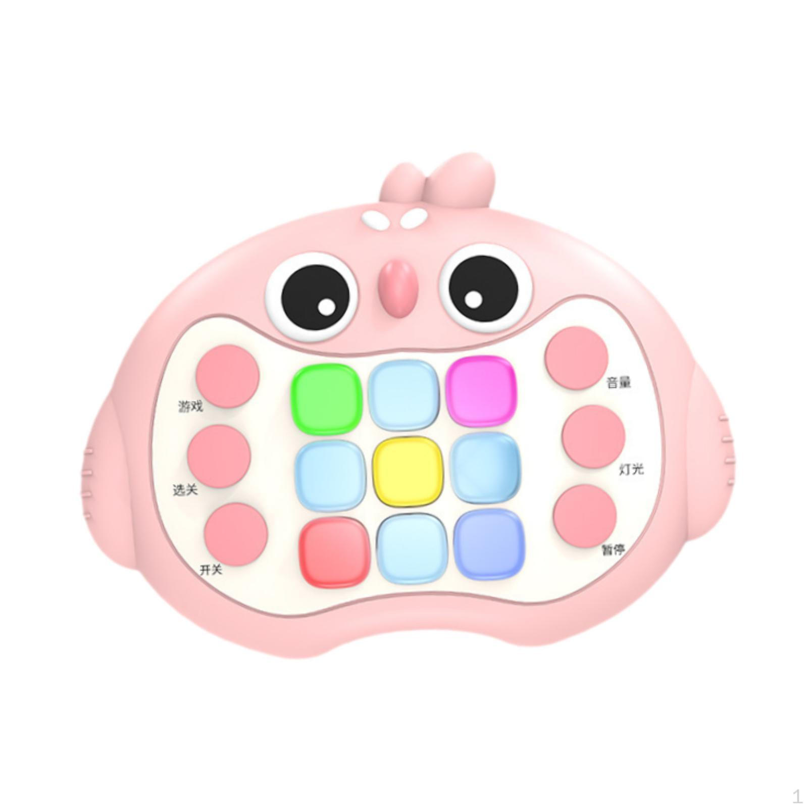 

Fast Push Bubble Game, Handheld Puzzle Game Machine, Light up Fidget Toy for рожевий