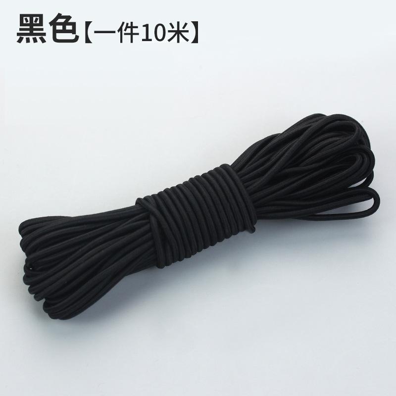 10M Rundes Farbiges Elastikband Gummiband Strapazierfähige Rindersehne Feines Springseil Elastisches Seil DIY Bekleidungszubehör Haarseil