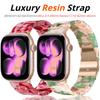 Luxury Resin Strap for Apple Watch Series 11 10 9 7 8 6 5 SE 42mm 46mm 45mm 41mm 40mm 44mm Link Bracelet Iwatch Ultra 3 2 49mm