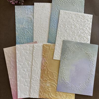 2D-Kunststoffformvorlage mit geprägter Textur für DIY-Druck und Handbuchkarten