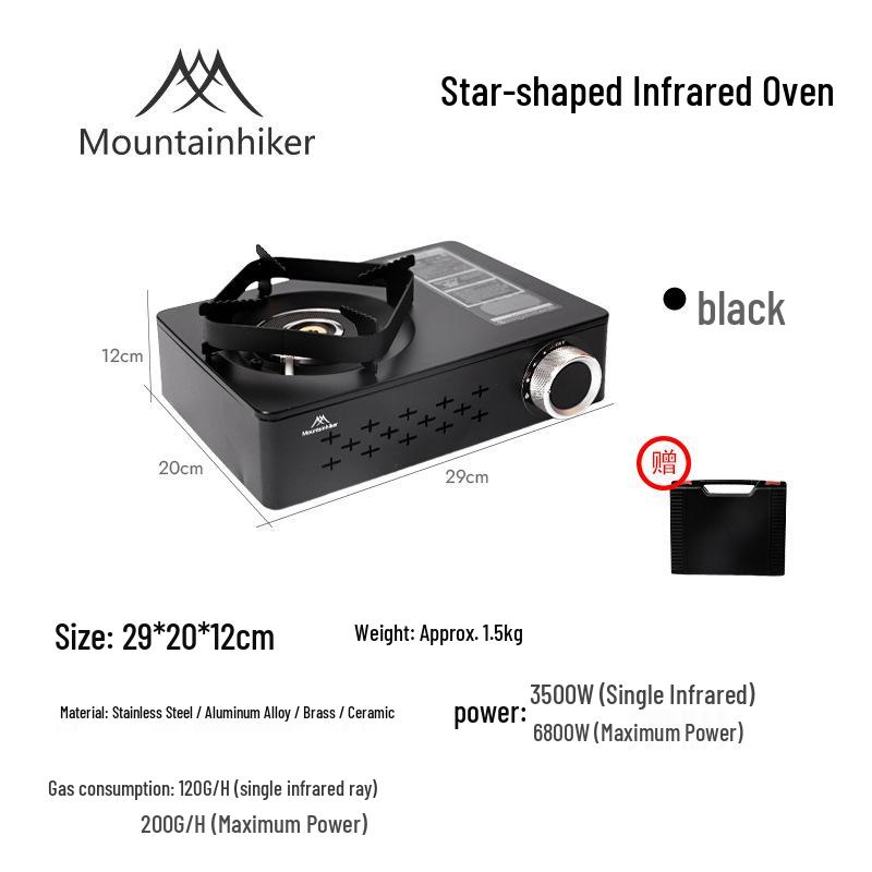 Infrared Cassette Stove: Portable High-Appearance Mountain Dusk Snow Camping & Household BBQ Grill