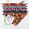 4lots Halloweens Triangular Scarf Permeable Pet Neckerchief Dog Triangles Bib for Dogs Regulable Neck