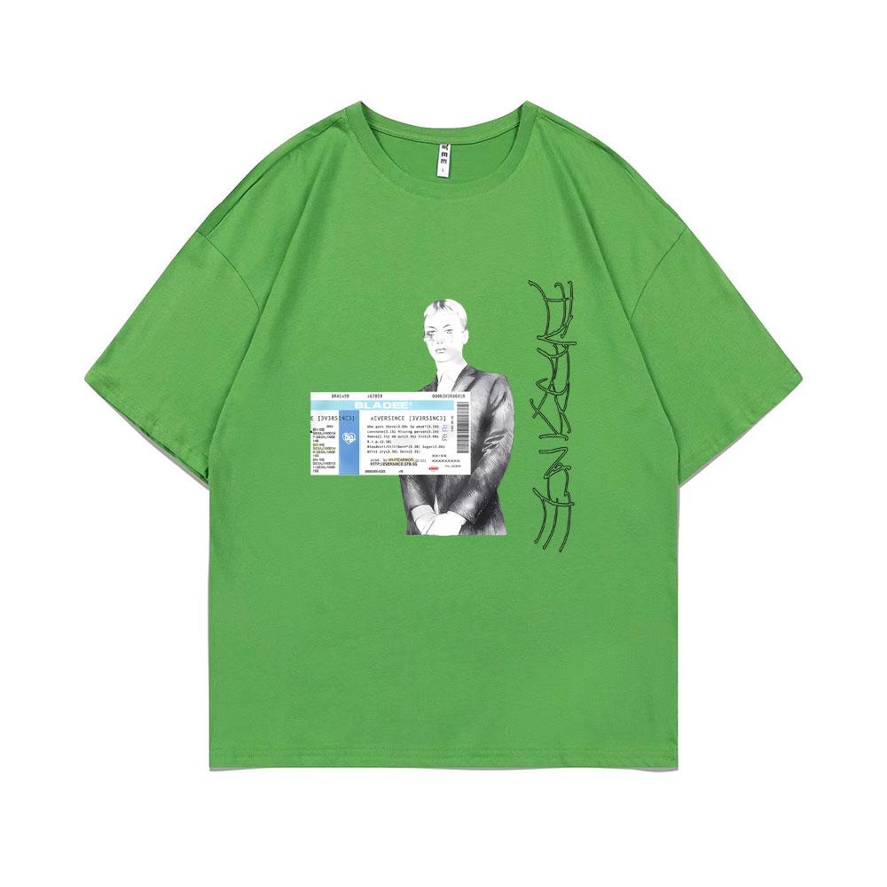 

Футболка рэпера Bladee Eversince футболка Drain Gang мужская мода хип-хоп с коротким рукавом мужская повседневная оверсайз уличная одежда футболки 2XL