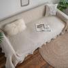 Elegant Multi Functional Couch Chair Cover Thick Retro American Factory Direct Supply Sofa Cover Plain Color Garden Flounces