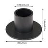 1/4/6Pcs Matte Black Party Iron Elegance Tables Decor Wedding Centerpieces Round Candlestick Holder Candle Holder