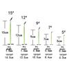 Single-Arm Luminous Swivel Fishing Rod with Twisted Steel String Hooks